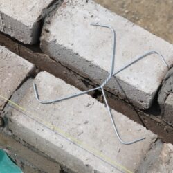 Signs of cavity wall tie failure