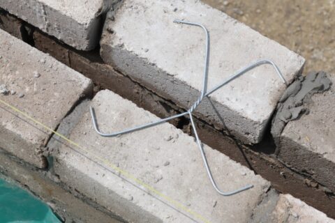 Signs of cavity wall tie failure