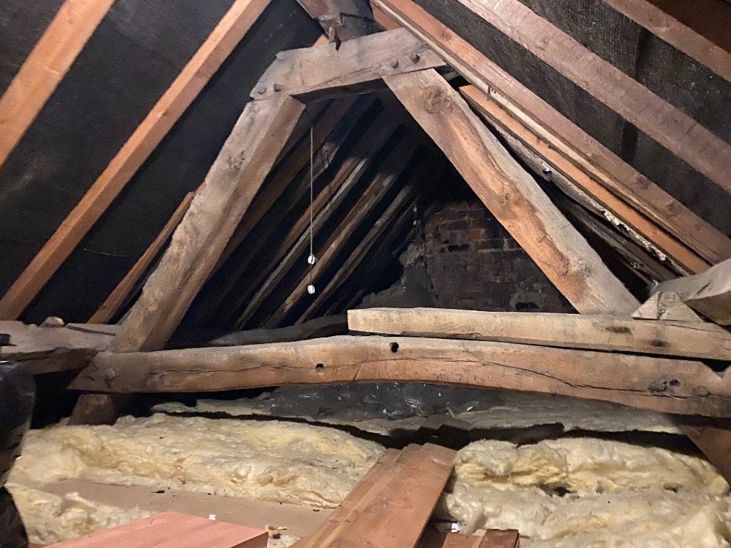woodworm in beams