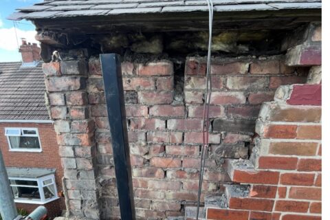 Storms and wall tie failure
