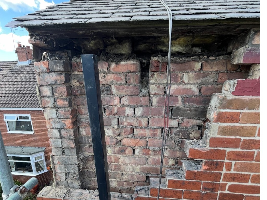 Storms and wall tie failure