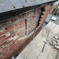 Corroded wall ties in a Newcastle upon Tyne property