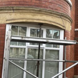 Stone lintel step cracking 